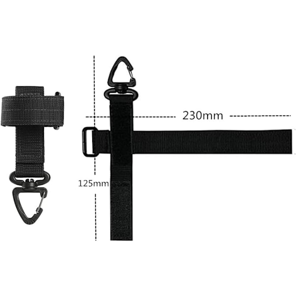 4 stk. Nylon Handskeholder Taktisk Udstyr Handske Rem Justerbar Arbejds Handskeholder