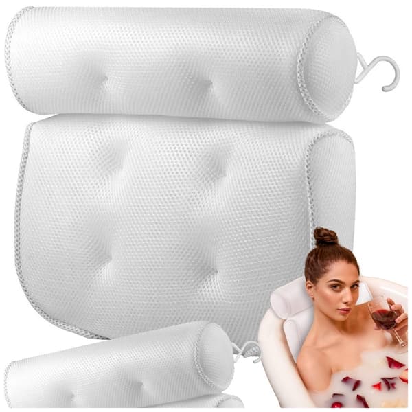 Badekarpute med sugekopper - Myk spa-hodepute