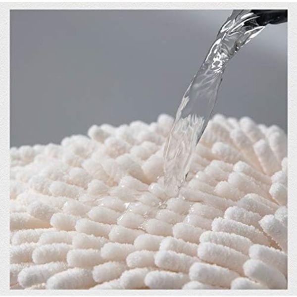 2 vita och gråa handduksset - använd detta kreativa set för att dekorera handdukar för att torka händerna omedelbart och bekvämt.