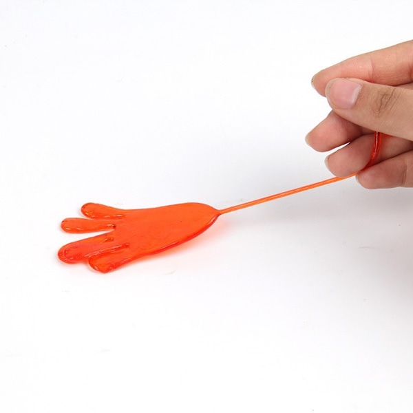 Nostalgiska elastiska töjbara klibbiga handflator klättervägg ventilations leksaker knepiga leksaker kreativa klibbiga små händer klibbiga handflatsleksaker