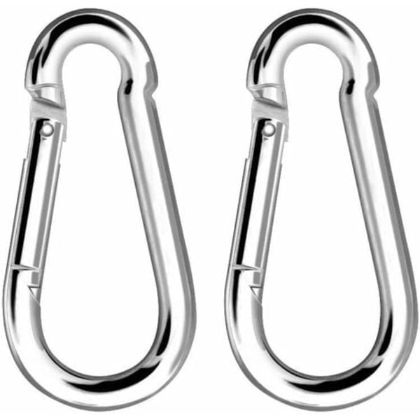 Mousquetons Grande Charge Charge Max 180KG en Alliage de Zinc pour Balançoire Hamac Escalade (Kit de 2pcs)