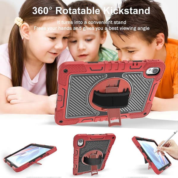 Fodral för Huawei MatePad 11.5 S Silikon+PC Ställbart Tablet Skydd med Axelrem