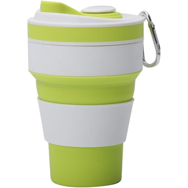 Multifunksjonell sports sammenleggbar kaffekopp for oppvarming av vann, kaffe, melk og te Grass Green ‎9.14 x 9.14 x 14.48 cm