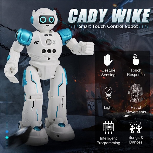 Robotleketøy, geststyrt fjernkontrollrobot, smarte intelligente programmerbare roboter