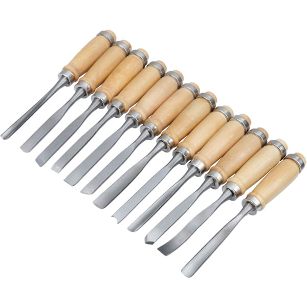 Träsnideri Handmejsel Set, Träbearbetning Stämjärn Verktyg 12 i 1