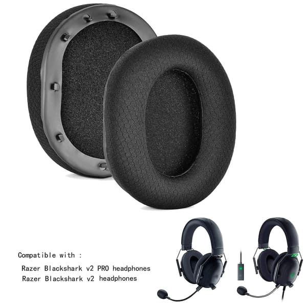 1 par med utskiftbare hodetelefoner kompatible med Razer Blackshark V2 Pro / Razer Blackshark V2