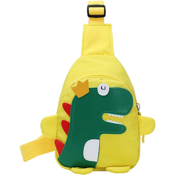 Cross Body Väskor För Barn Pojkar Och Flickor Ryggsäck Söta Dinosaurie Väska Resa Liten Väska För Barn Yellow 6.69inch