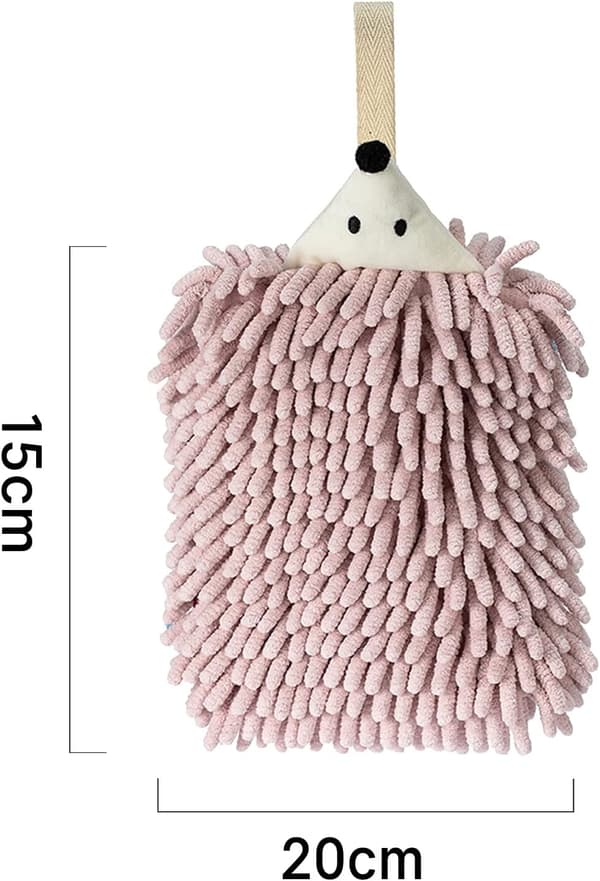 Sødt håndklæde, 2 chenille håndklæder, hængende køkkenhåndklæder