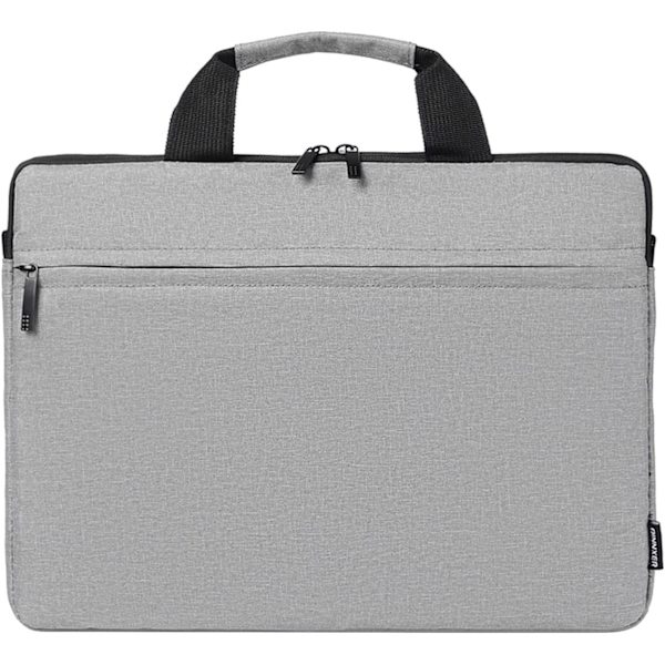 Klassisk laptopväska, smal portfölj, axelväska, vattenavvisande, skumvadderad, antikollisionsskydd, 15,6 tum