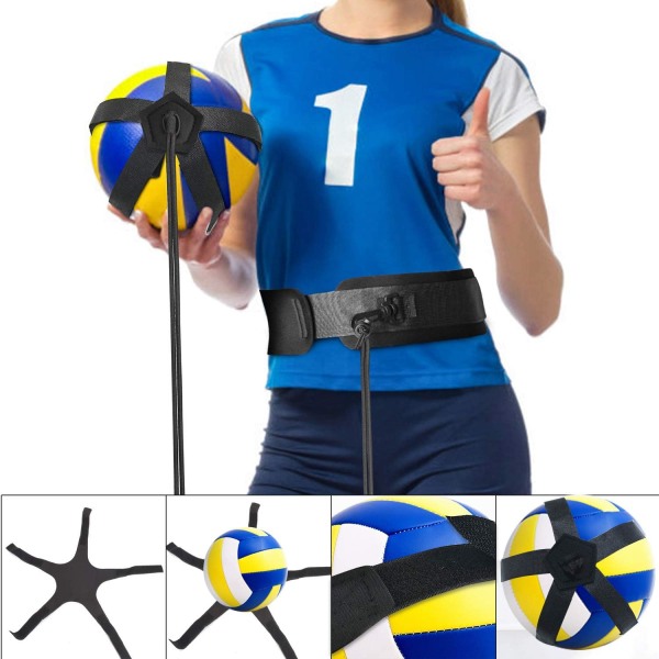 Volleybollträningspass motståndsband, elastiskt set för att träna servering, armsvängpassering, agilityträning