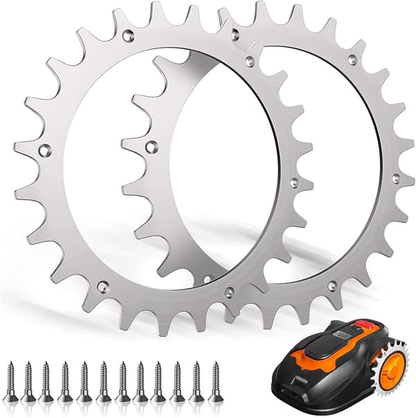 Rustfrie stålstifter til Worx L-type rustfrie stålstifter til Worx Landroid L hjulstørrelse 225mm - 12 rustfrie stålskruer - til plæne