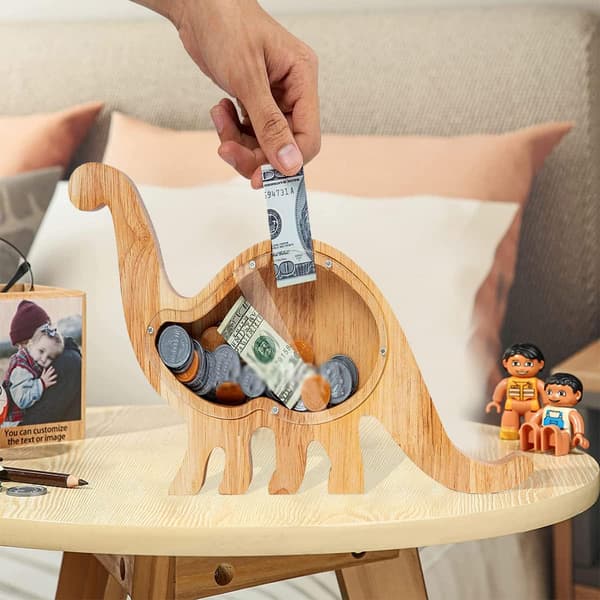 Puinen säästölipas, Personoitu dinosaurus säästölipas lelu