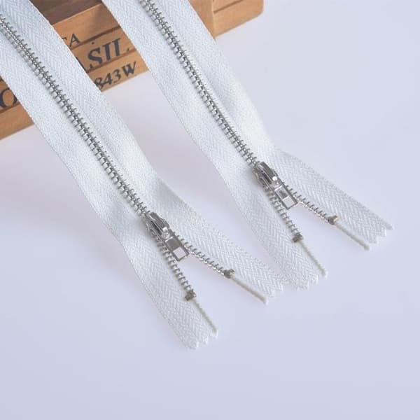 Glidelåser - 10-pakning 14cm (Silver + vit)
