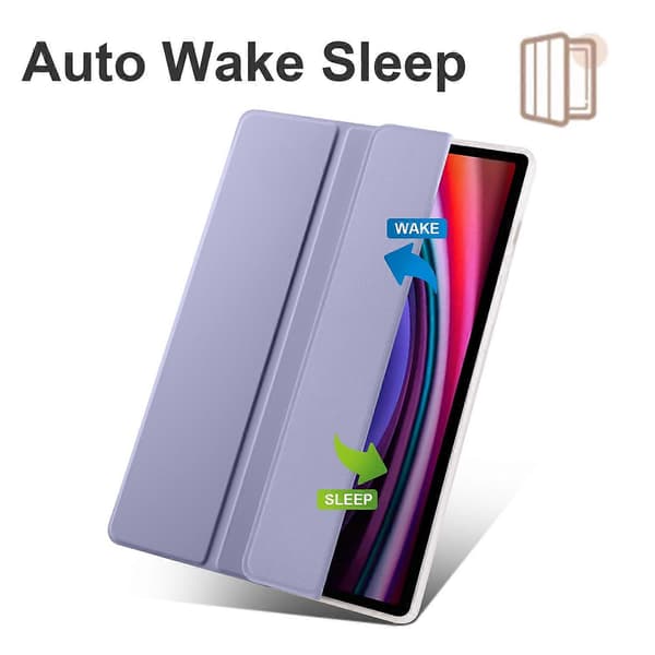 Fodral för Samsung Galaxy Tab S10+ med Pennhållare Tri-Fold Ställ Tablet Skydd Auto Wake/Sleep