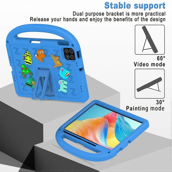 Stödfodral för Xiaomi Pad 7 Pro/Pad 7 EVA+PC Tablet Skyddsfodral med axelrem - Blå