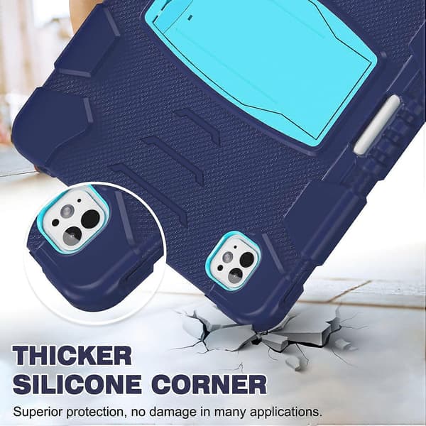 Kickstand-etui til iPad Pro 13 (2024) PC+Silikone Anti-drop Tablet Cover