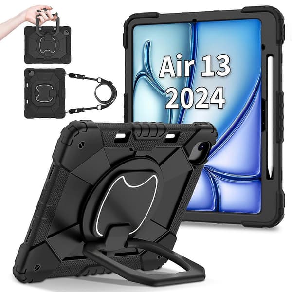 Ställfodral i silikon+PC för iPad Air 13 (2024)