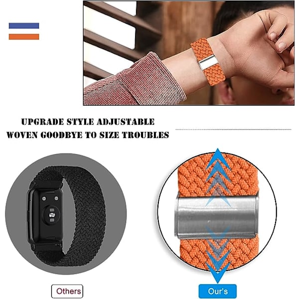 20mm Samsung Galaxy Watch 5/Watch 5 Pro /Watch 4/4 Classic/Watch 3 /Gear Sport/Gear S2 Classic, kudottu ranneke Galaxy Watch Active 2:lle