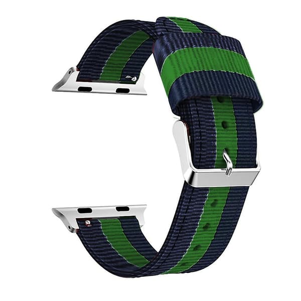 Kompatibel med Apple Watch-rem, justerbar nylon-erstatningsrem