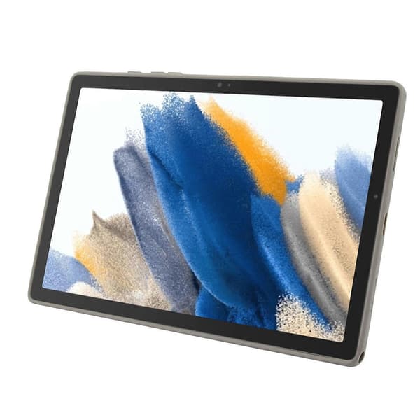 Samsung Galaxy Tab A8 10.5 (2022)/(2021) -kotelo jalustalla, TPU+PC, pehmeä tablettisuojus - harmaa