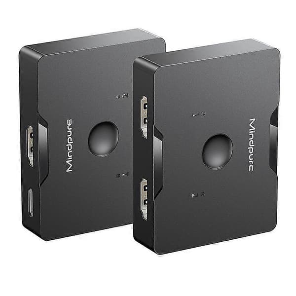 MINDPURE SW002 2 Inngang 1 Utgang HDMI-bryter 2-veis 4K HD-videoadapter