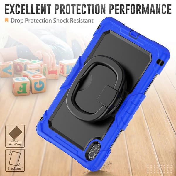 Etui til Huawei MatePad SE 11 med Ring Kickstand PC+Silikone Stødsikkert Tablet Cover