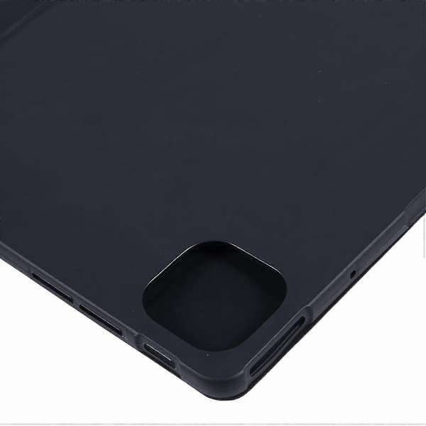 For Honor Pad GT Pro Case PU Læder+Silikone Tri-Fold Stand Tablet Cover - Sort
