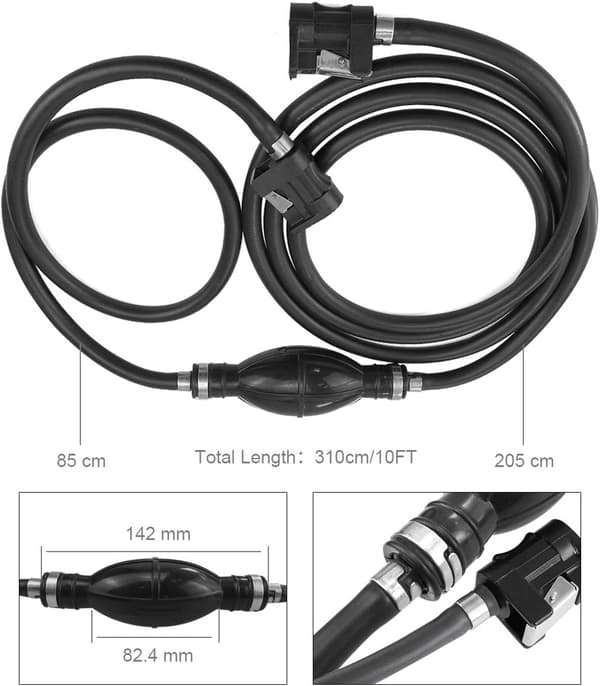 8mm brændstofledningssæt til Yamaha påhængsmotor