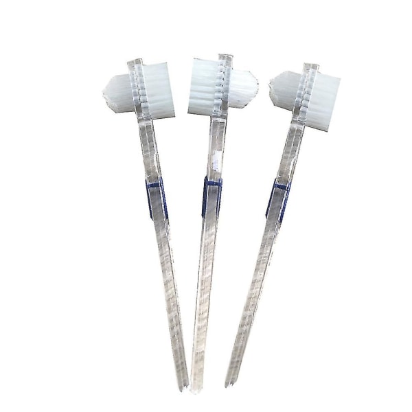 2-pack falsktandborstar Bärbar hållbar dubbelsidig tandprotesborste för rengöringsverktyg
