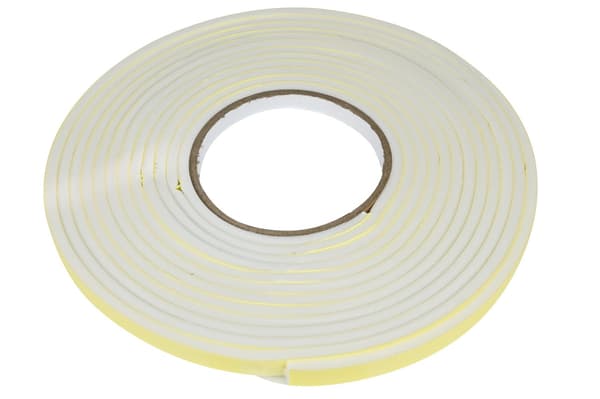 Tetningslist skum 9×5 mm 5,5 m hvit