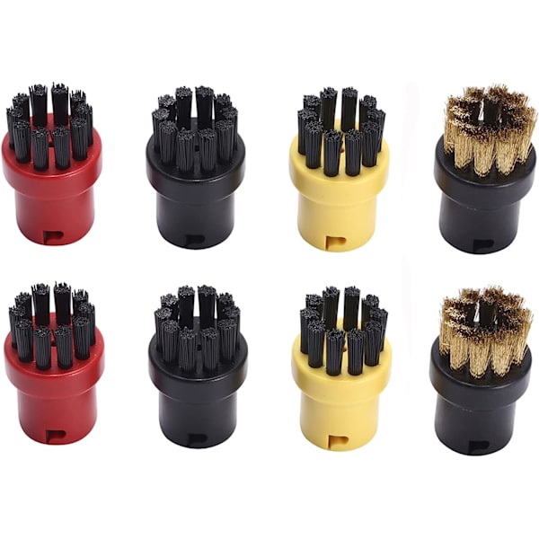 Damprenser 4 x Nylon Runde Børster, Sort, 4,0 cm*2,6 cm*2,6 cm