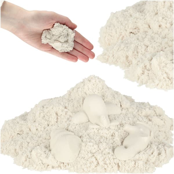 Magisk Sand 1kg - Tørrer ikke ud white