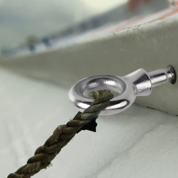 12 x Øjebolt med trægevind, M6 x 60mm Bolt Ring Øjebolt Øjemøtrik 304 Rustfrit stål, Øjeboltskrog Krog Skrue