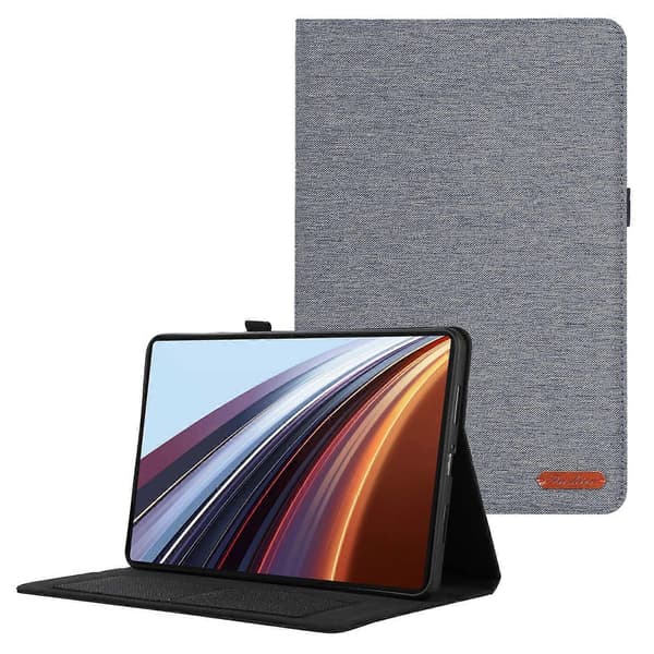 För Honor Pad GT Pro Läderfodral Korthållare Tygtextur Tablet Ställ Skydd - Blå
