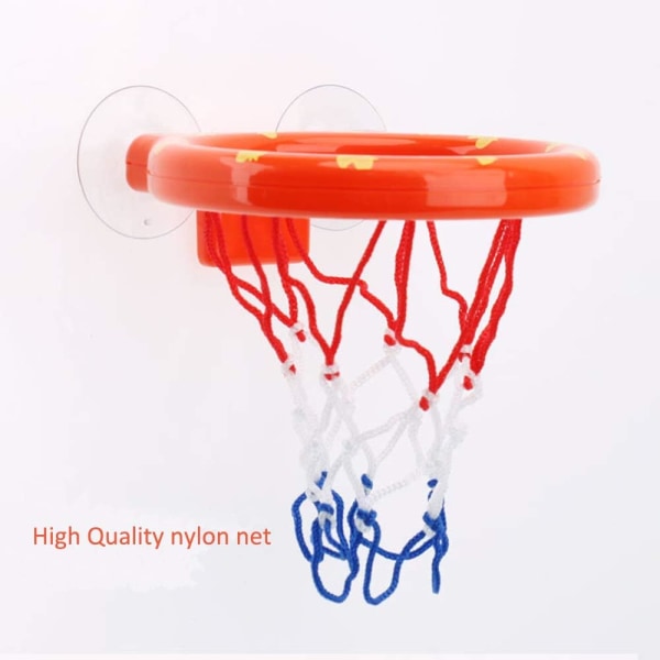 Baby Badleksaker Basketkorg & Mini Bollar Set för Småbarn Pojkar Flickor, Badkar Lekset