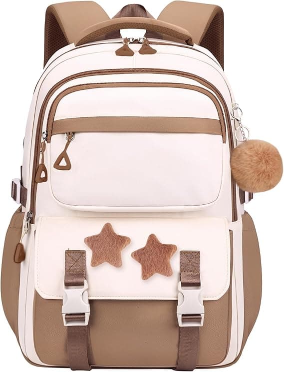 Rygsæk til børn Skolerygsæk Kapacitet Studenter Skoletaske Casual Daypack (kaffe) coffee