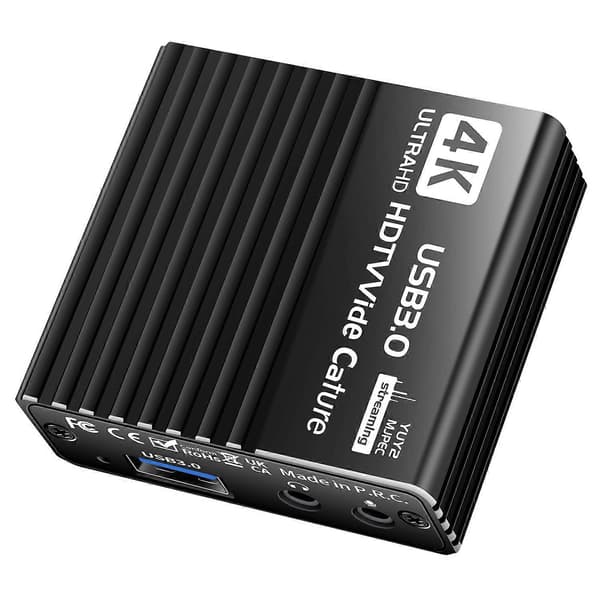 NK-H41 4K USB 3.0 Video Capture Card HDMI Dongle med Loop-Out til Streaming/Gaming
