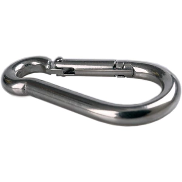 4 st fästkarbinhake för tunga laster, sport, låshundar, gunghängmatta, 304 rostfritt stål, 8 mm tjocklek