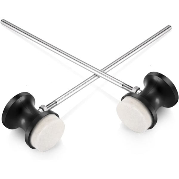 2-pak reversible basstrommepedal-slagere til basstrommepedal-slag med percussion-tilbehør