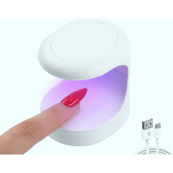 Mini-kynsilamppu WejaGO UV-valo kynsiin Mini 180° avautuva muotoilu USB-kynsikuivuri Kannettava UV LED -kynsilamppu