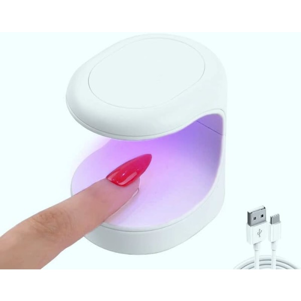 Mini neglelampe WejaGO UV-lys til negle Mini 180° åbningsdesign USB-negle tørrer bærbar UV LED-neglelampe