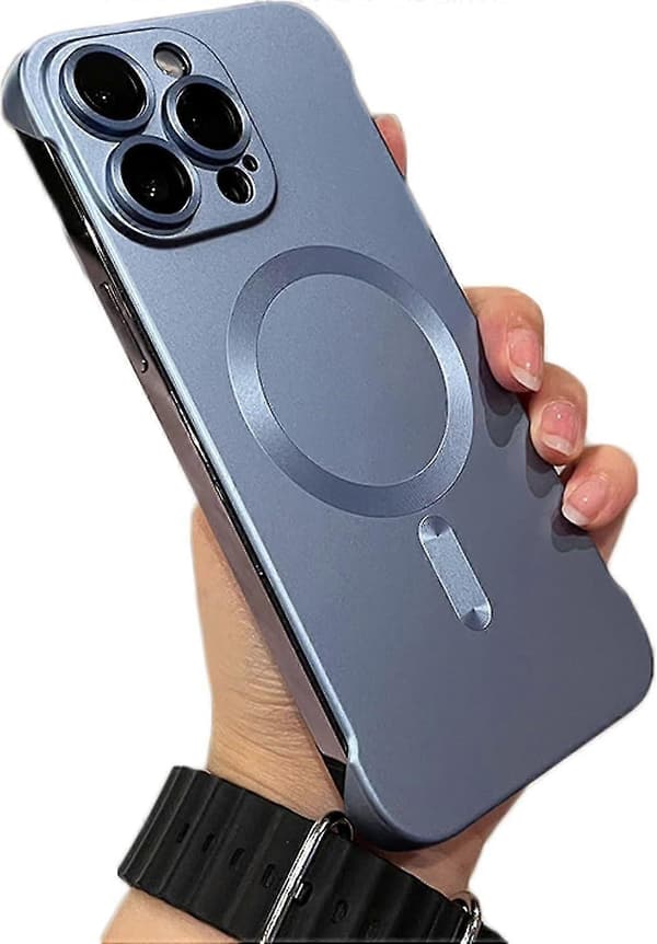 Magsafe Rammeløs Mat Ultratynd Letvægts Bumper Telefon Cover Til Iphone15 Pro Max/iphone15 Pro