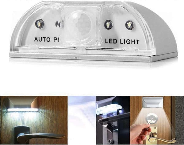 Dørnøglelys, Auto PIR nøglehuls-LED, bevægelsesaktiveret