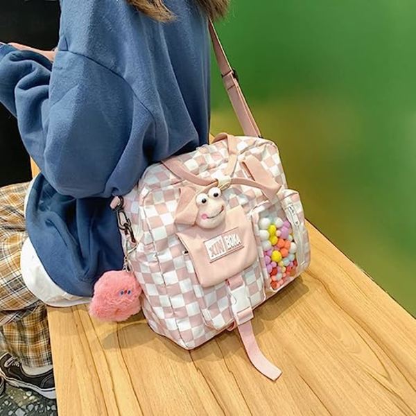 Kawaii Rygsæk Med Kawaii Pin Og Tilbehør, Søde Børns Rygsække Kawaii Skole Taske