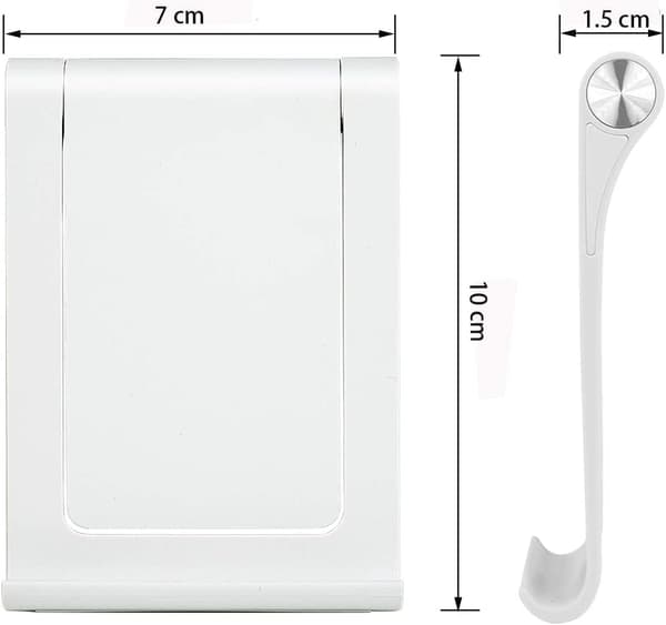Telefonställhållare - Giftorld Multi-Angle Justerbar Telefonbordsställ Surfplattehållare För iPhone Samsung Edge S6 Android Smartphone, Vit White