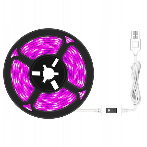 Grolampe, Smart Vanntett Grønnsakslysstrimmel 2m LED System Grolampe, Smart Håndfoldbar Grolampe Strimmel 2m