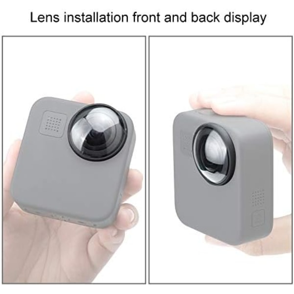 2 stk. Akryllinsedeksel for GoPro Max Action-kamera Profesjonelt linsedeksel