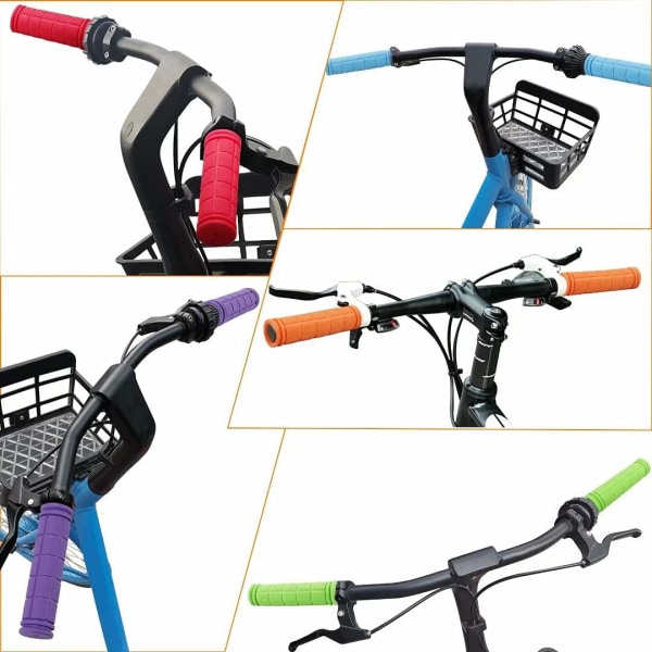 4-pack cykelstyre, anti-slip gummihandtag för barn, specialersättningscykelstyre, röd