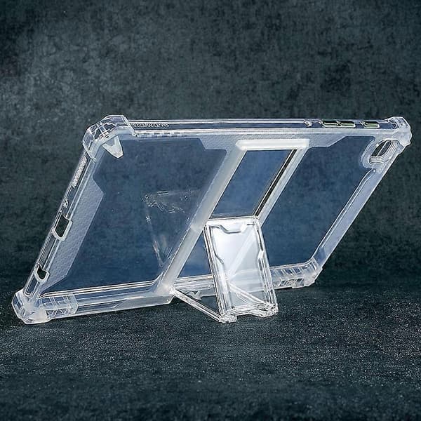 Til Samsung Galaxy Tab A7 Lite 8,7-tommer T220 Klar TPU Tablet Cover Bagside med Støttefod