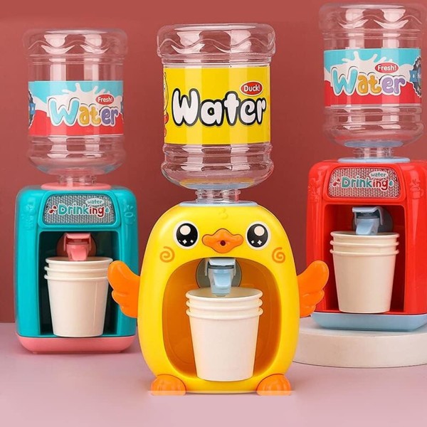 Mini vatten dispenser med vatten hink, söt pingvin kallvatten dispenser mini dryck dispenser